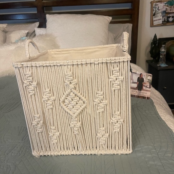 Becky Owens Woven Storage Box - color Beige - Picture 10 of 10